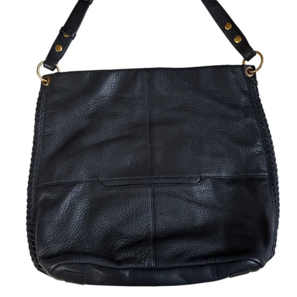 Like New HOBO Moondance Whipstitch Slouchy Shoulder Bag Black Retail $298.00 - Picture 10 of 15